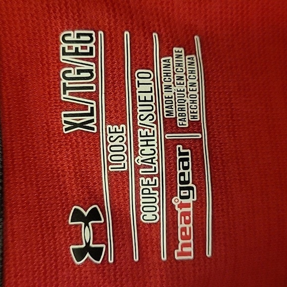 Under Armour Men's Red Shirt size XL - Picture 7 of 8